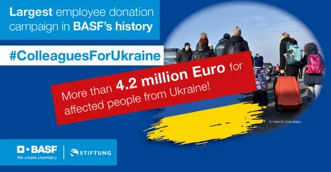 Responsible care Awards 2022 - Category Humanitarian Aid - BASF Germany featuring Employee Donation Campaign: #ColleaguesForUkraine