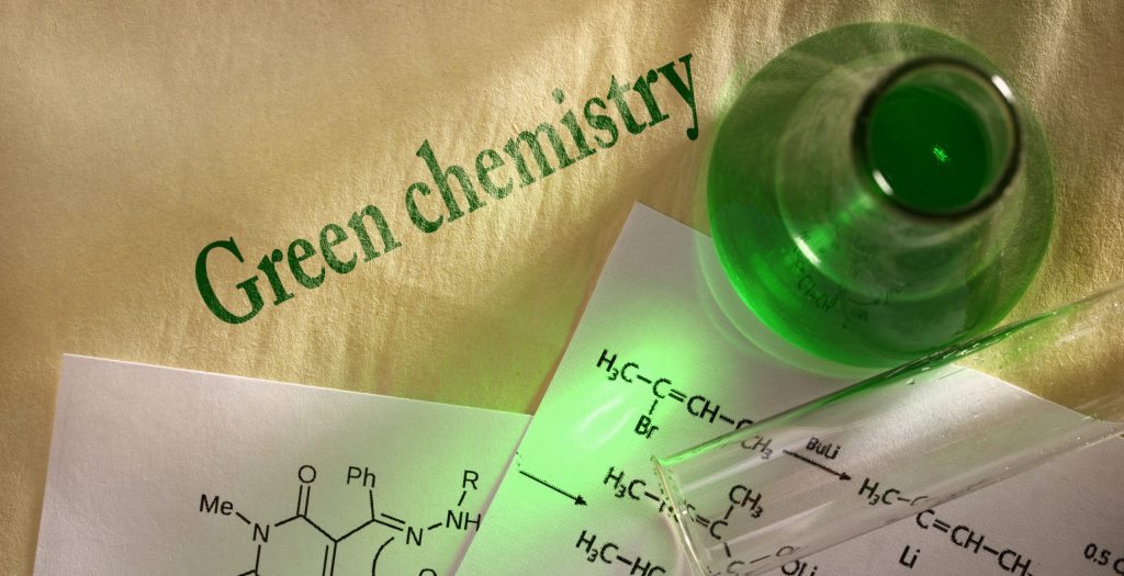 chemistry background green