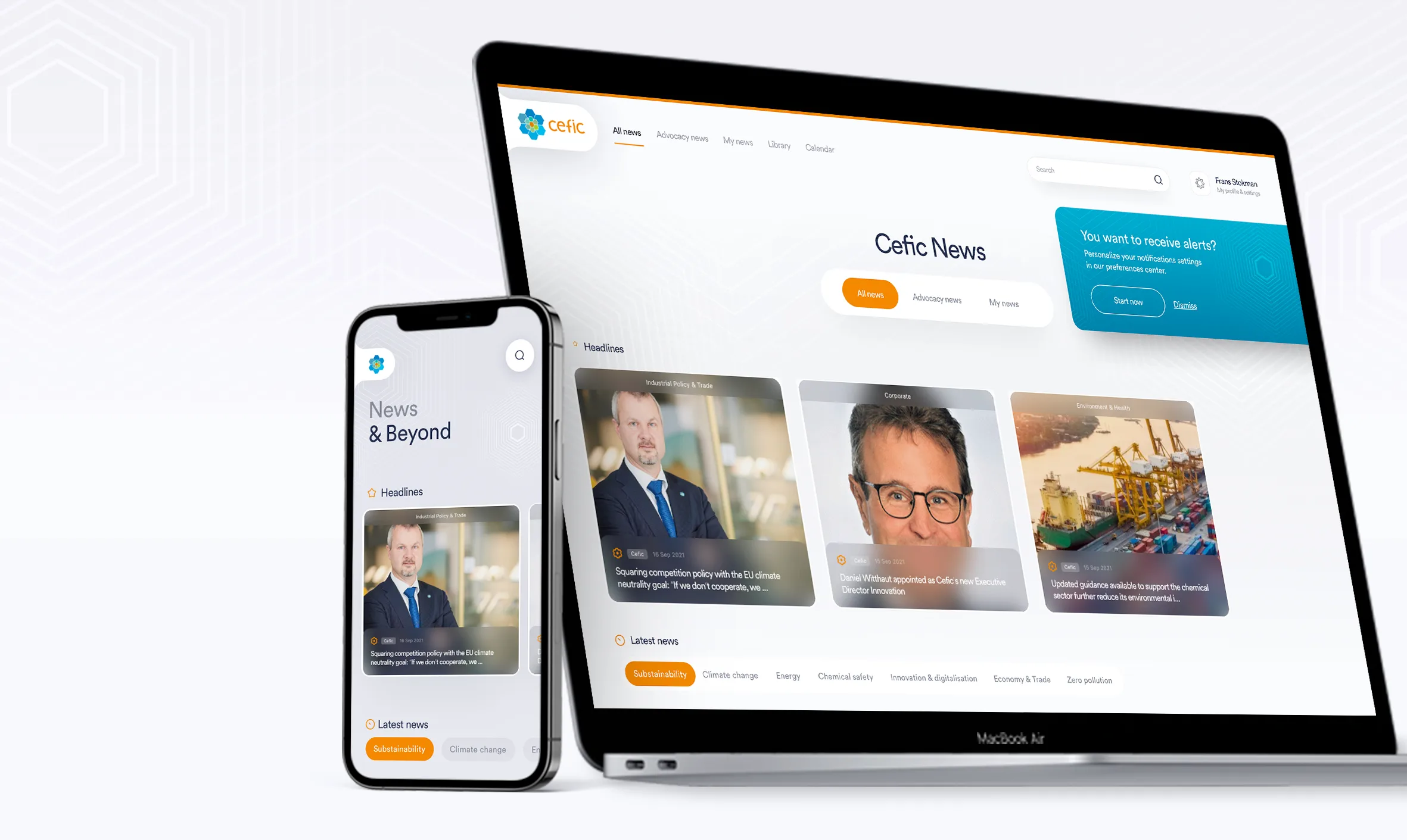 Cefic News: App and Desktop