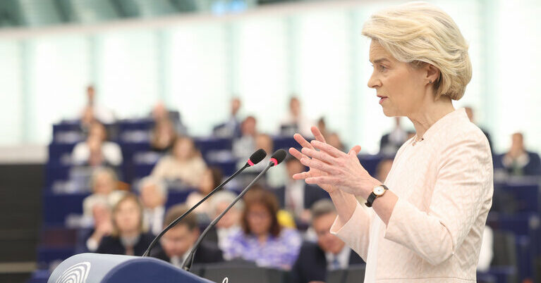 Von der Leyen echoes “The future of our prosperity must be made in Europe”